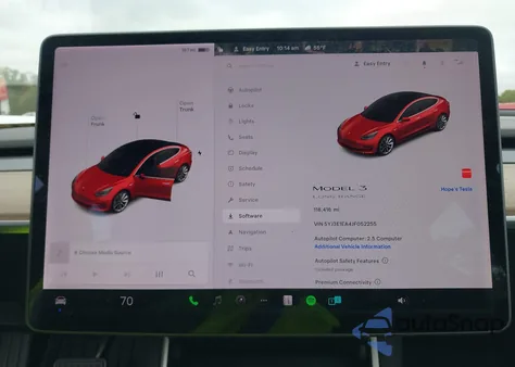 2018 Tesla Model 3 Long Range/Mid Range из США, поврежденный, VIN 5YJ3E1EA4JF052255